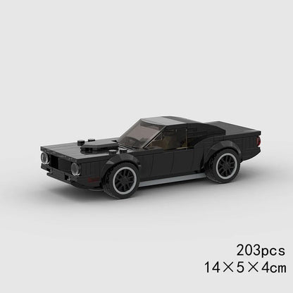 MOC Speed Sports Super Carro de Corrida Blocos de Montar DIY Tijolos Cidade Rally Técnico Grande Veículo de Corrida Presente de Natal Brinquedo