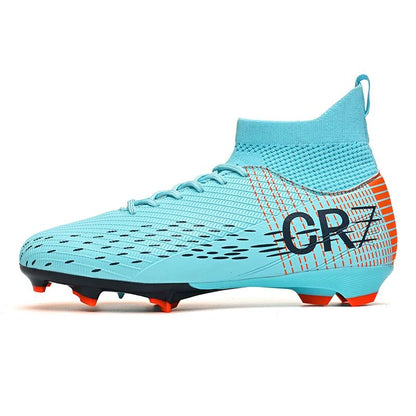 New Men Soccer Shoes High-top Futsal Cleats Sneakers Football Boots Grass High-quality Non-Slip Match Indoor Hot-selling FG/TF
