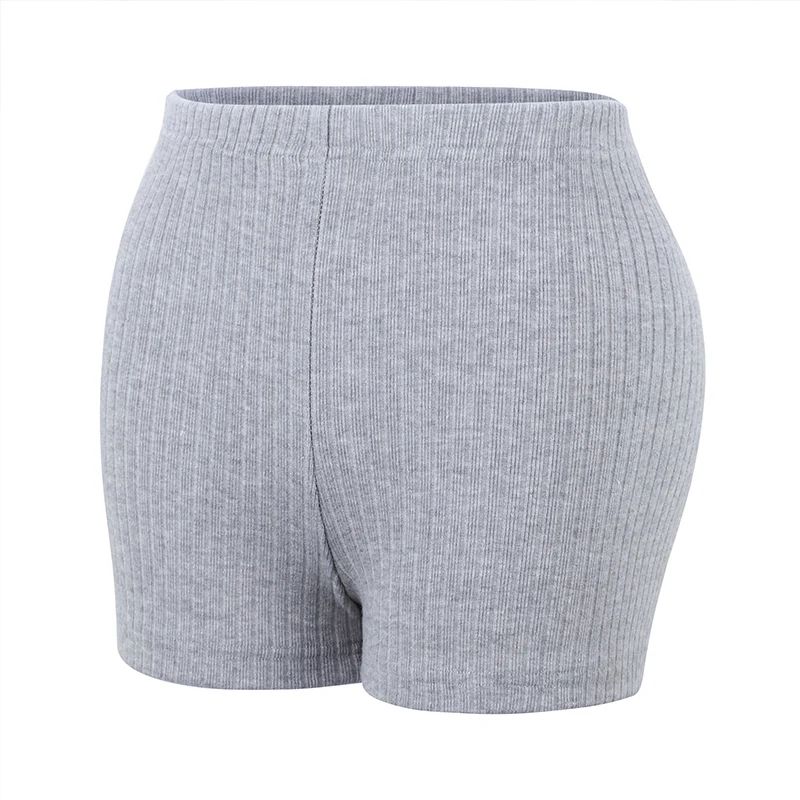 HELIAR Women High Waist A-line Shorts Thin Knit Sports Shorts For Women Casual Running Slim Bodycon Trousers 2025 Spring Summer