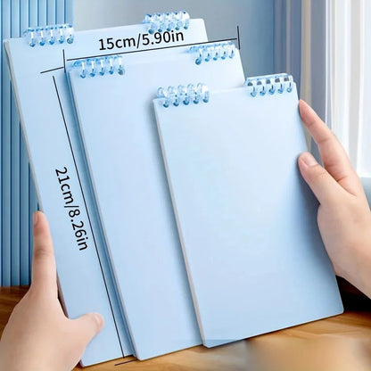 1 Pc Minimalist Coil Notebook,Thick, Lined & Grid Paper For College Students And Office Use