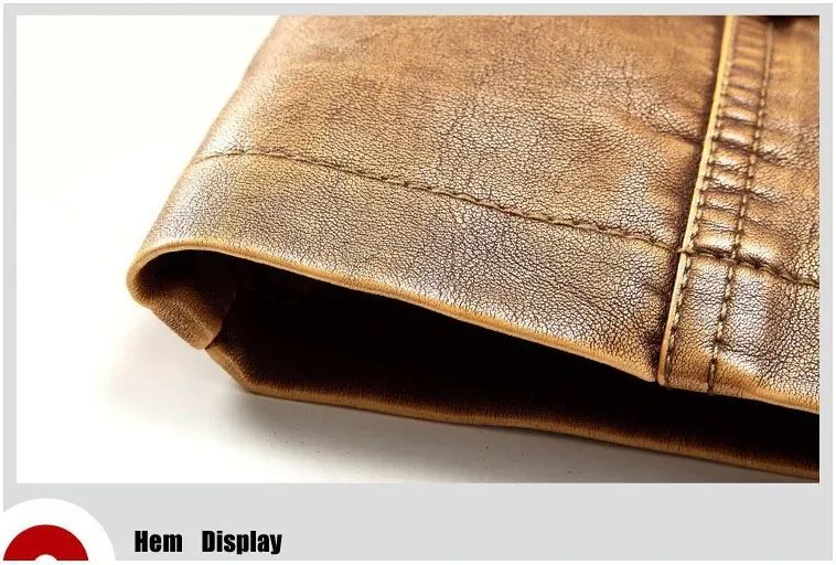 Men Slim Warm Washed Leather Motorcycle Jacket High Quality Leather Jacket Mens Standing Collar Coat Plus Size 4XL Long Parkas