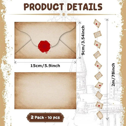 20pcs Floating Magic Wizard Acceptance Letter Banner Hanging Garland for Halloween Party Decoration Christmas Tree Ornaments
