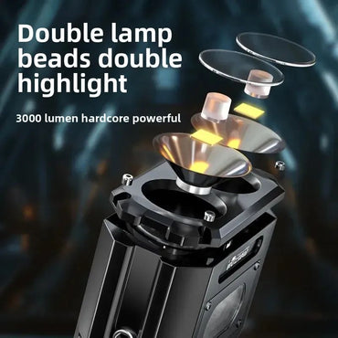 6000MAH 3000Lm Most Powerful LED Flashlight Rechargeable Torch Light Flashlight Tactical Lantern Long Shot Hand Lamp For Camping