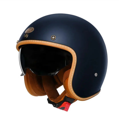 Capacetes Cyril para Motocicletas Acessórios 3/4 Abertos Leves Certificado DOT Segurança Retrô Cascos Moto Capacete
