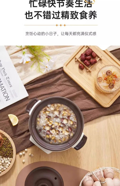 110V/220V Pure Ceramic Electric Slow Cooker Automatic Home Kitchen Appliance Taiwan Made USA Export
