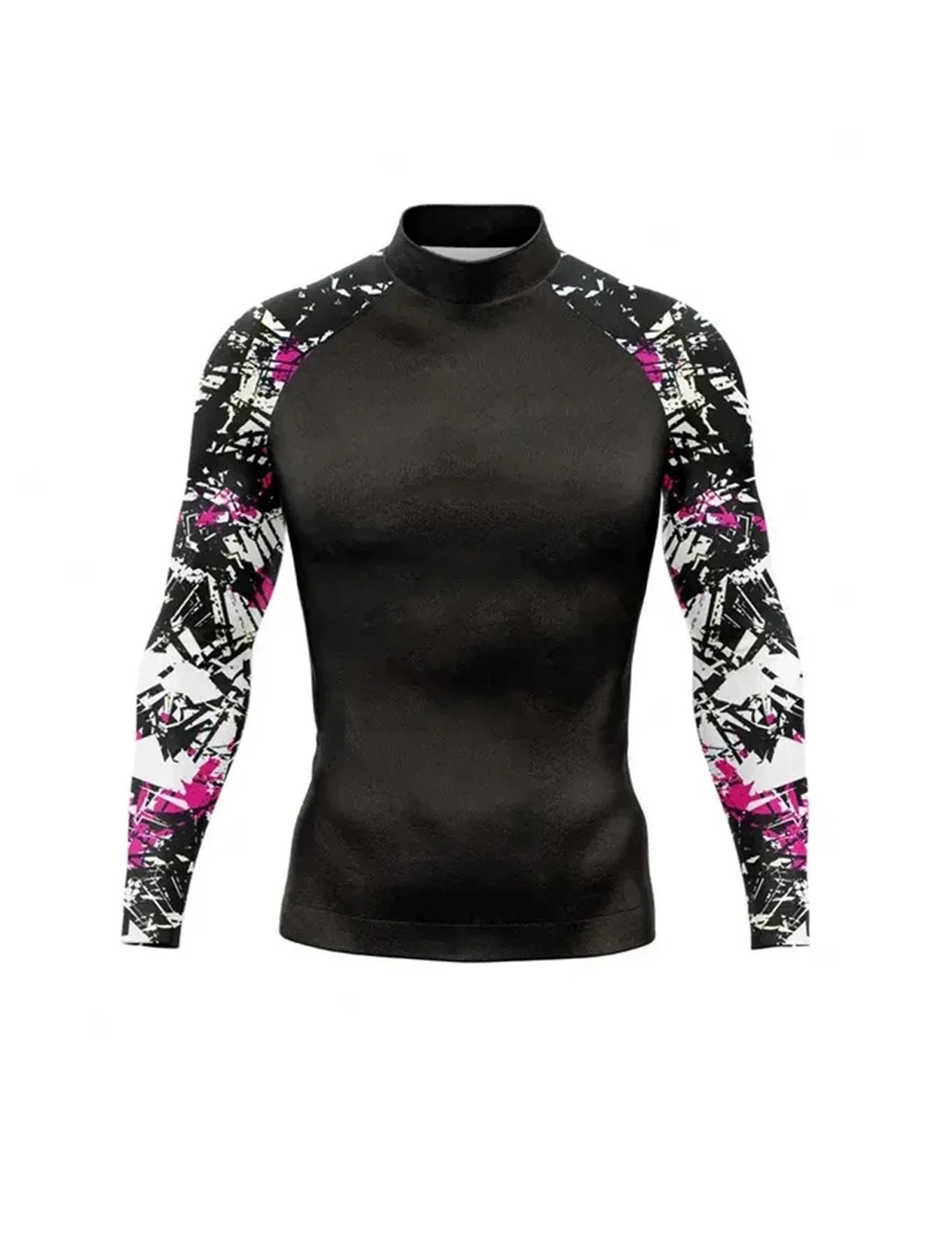 Long Sleeve Surfing Shirt Rashguard UV Sun Protection Basic Surfing Suit Swimwear UPF 50+ Diving Gym Clothes for Men