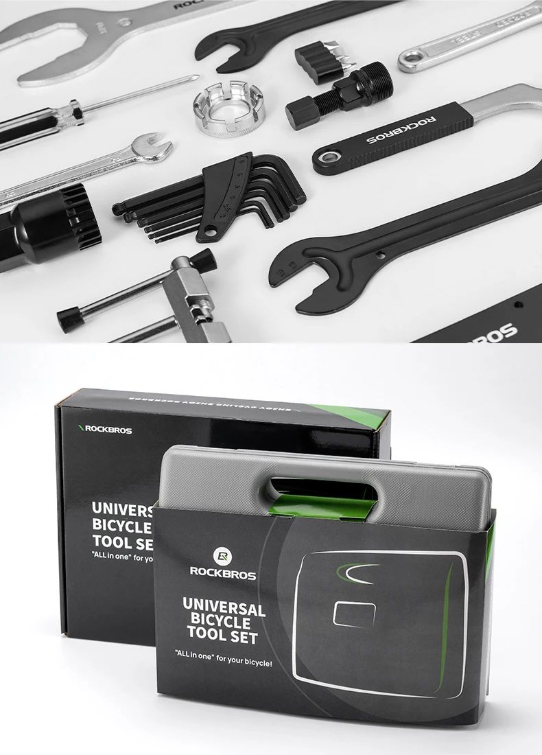 ROCKBROS Kits de Ferramentas para Reparo de Bicicleta 44 em 1 Profissional Multifuncional para Bike Conjunto de Chaves Ferramentas de Ciclismo