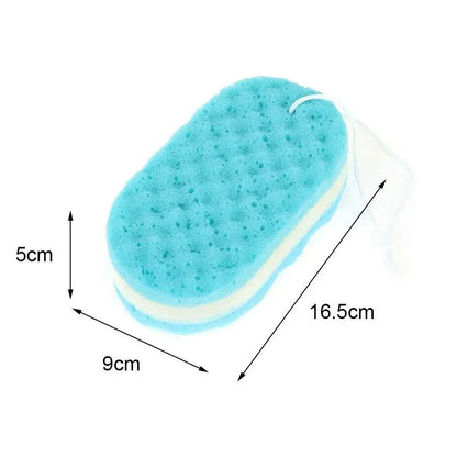 3-layer Wave Bath Sponge Exfoliating Body Brush Shower Skin Clean Massage Cleaning Shower Brush Skin Care Remover Bath Supplies