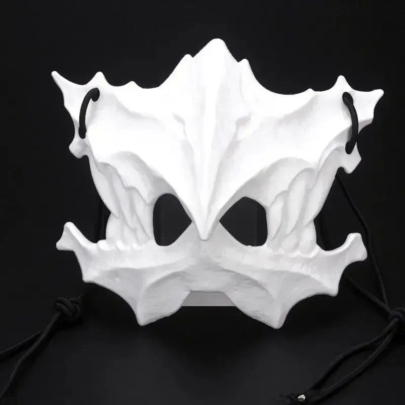 Party Skull Mask Long Teeth Demon Skeleton Half Face Mask Wolf Dragon Tiger Houjuu Nue Mask Cosplay Halloween Costume Props