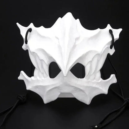 Party Skull Mask Long Teeth Demon Skeleton Half Face Mask Wolf Dragon Tiger Houjuu Nue Mask Cosplay Halloween Costume Props