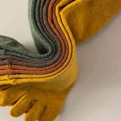 4 Pairs Women Toe Socks Five Finger Socks High Quality Cotton Autumn Spring Middle Tube Sports Socks with Separate Fingers