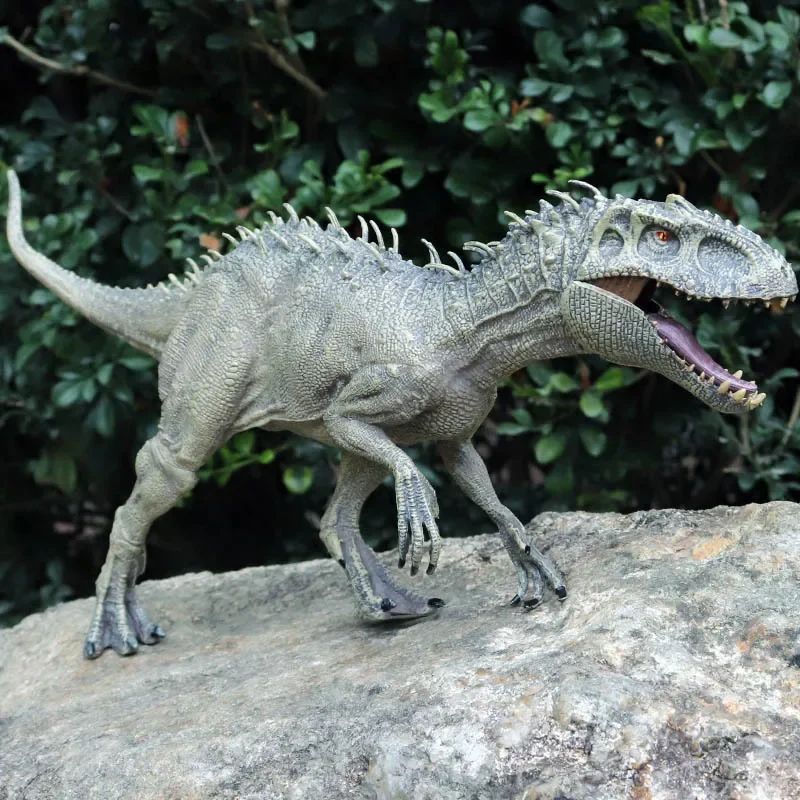 Estatueta Indominus Rex Estátua Tiranossauro Rex Boneco de Ação Dinossauro Escultura Decoração de Sala Acessórios de Mesa