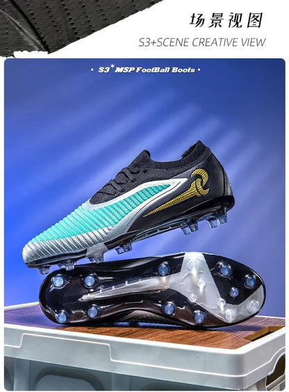 Men Football Shoes Fast Non-Slip Outdoor Football Field Boots Professional Grass Training Soccer Shoes Society Cleats Sneaker