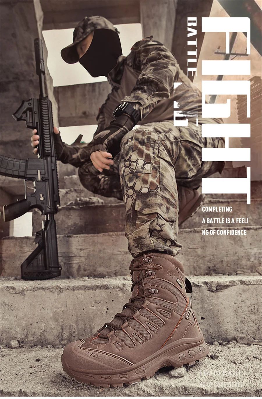 High Top Waterproof Men's Tactical Boots Hiking Shoes Large Size 47 Outdoor Sneakers Hiking Boots Non Slip Motorcycle Boots Men