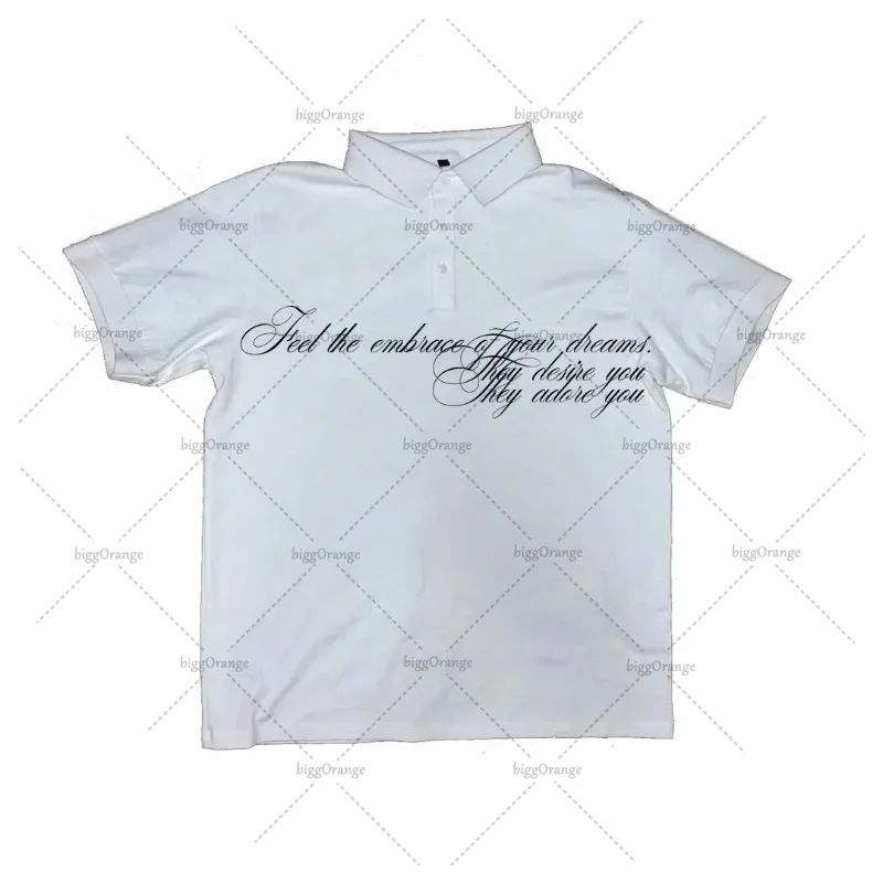 Harajuku Retro Striped Letters Fashionable Loose Cotton T-shirt Men Y2K High Street Fashion Clothing Punk Casual Short Sleeves