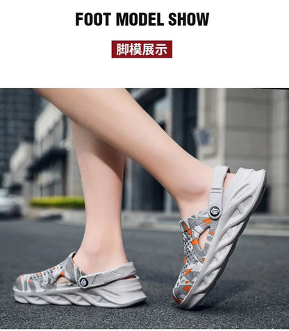 Flat Sandals Men Shoes EVA Slippers Garden Platform Sandals Man Summer Sandals New Male Sneakers Outdoor Home Clogs