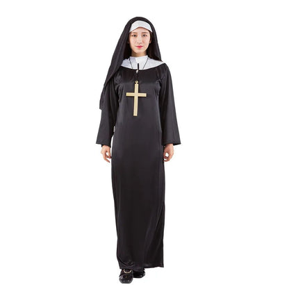 Halloween Masquerading Parties Adult Cosplay Pastors and Performance Costumes for Priests Nuns