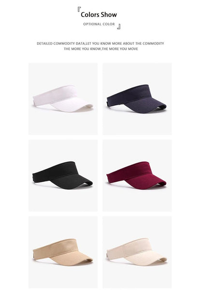 New cotton sports and leisure men, women and children can empty top hat, hat, tennis hat, sun protection outdoor running hat