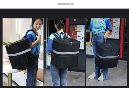 Large Capacity Thermal Bag Waterproof Insulated Picnic Lunch Container Outdoor Travel Camping Delivery Backpack Food Storage Bag