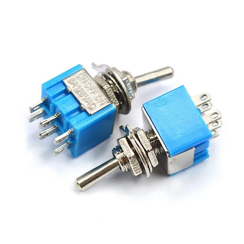 10PCS Toggle Switches Mini 3Pin 6Pin ON-ON/ON-OFF-ON Power Button Switch Car MTS-102 MTS-103 MTS-202 MTS-203
