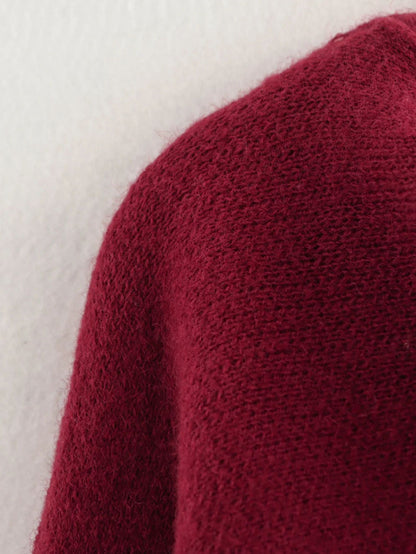 Ladies Autumn Winter Jacket Women Casual Commuter Coat Knitted Loose Oversize Coat Asymmetric Elegant Split Chic Scarf Jacket