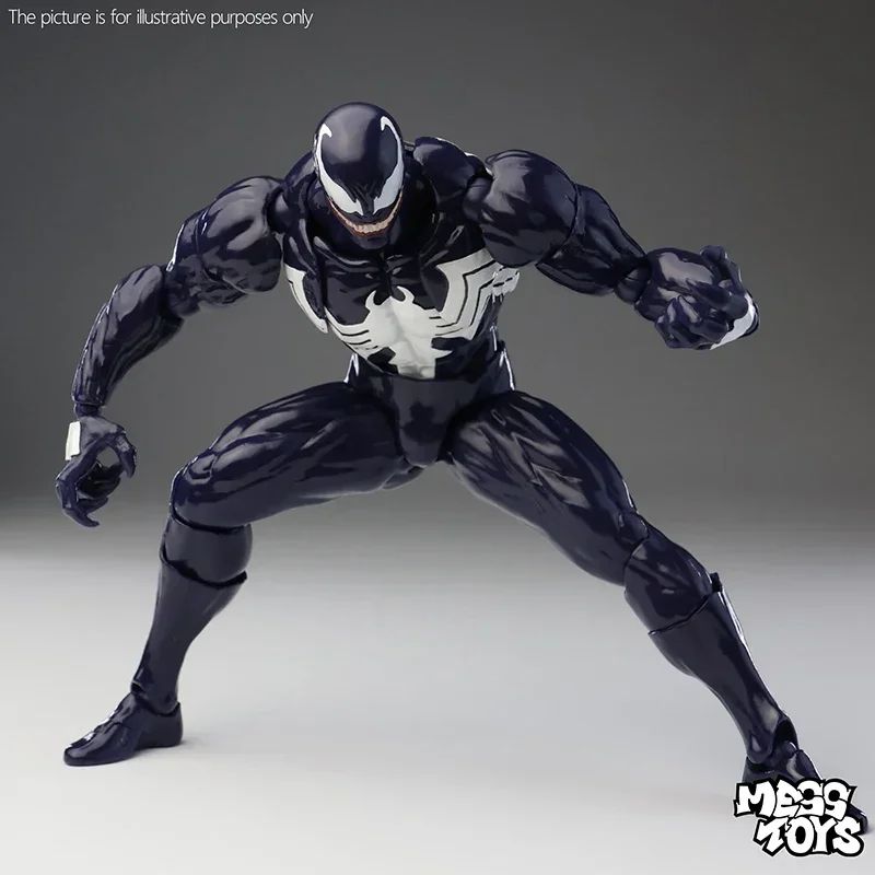 100% Original HOT Mess Toys Venom Lethal Protector Eddie Brock Black Spider-Man Action Figure Collectible Model Statue Toy Gift