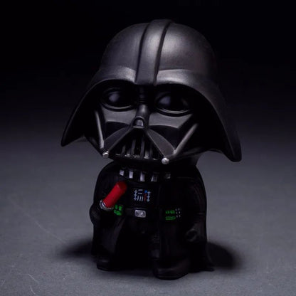 10cm Estilo Fofo Star Wars Darth Vader e STORMTROOPER Kawaii Brinquedo Action Figure Modelo Soldado Preto Branco Para Crianças