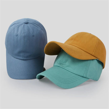 Boné de beisebol casual para homens e mulheres, chapéu de algodão liso moderno e simples nas cores preto, rosa, branco, vinho tinto, azul marinho.