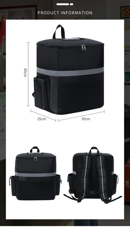 Large Capacity Thermal Bag Waterproof Insulated Picnic Lunch Container Outdoor Travel Camping Delivery Backpack Food Storage Bag