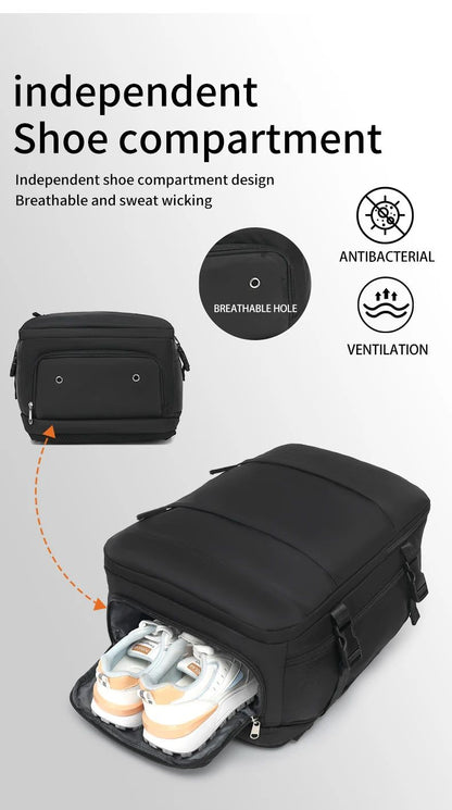 Mochila de Viagem Grande Mochila de Bordo Mochila de Caminhada Impermeável para Esportes ao Ar Livre Mochila Casual, Mochila Escolar