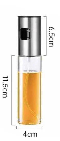 Difusor de spray de azeite para churrasco em aço inoxidável 304 de 100ml para cozinha, garrafa dispensadora, recipiente de esguicho, panela de injeção de vinagre/combustível