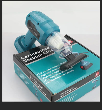Aspirador de Pó Sem Fio Makita 18V: 200W, 10000Pa, Capacidade de 180ML, 7 Bicos, Para Tarefas Eficientes de Limpeza de Carros e Ambientes de Trabalho