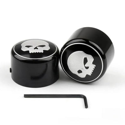 Acessórios para Moto Capa Eixo Dianteiro Caveira para Harley XL883/1200 X48 Dana Fat Boy Road King Great Glide Liga de Alumínio