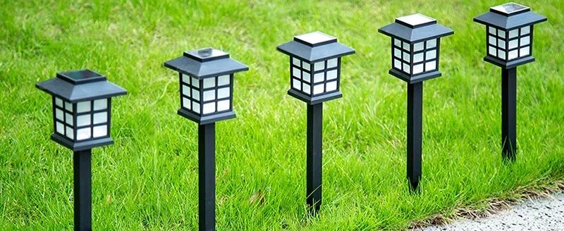 10Pack Outdoor Solar Lawn Lights Retro Small House Lamp Courtyard Garden Decoration Small Night LEd Inserted Small Palace Lights
