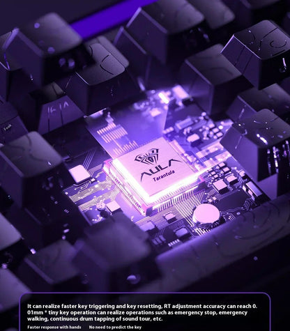 AULA Hero 68HE Magnetic Keyboard RGB Light Wired Hot Swap Esports 8K Gaming Hero68 Mechanical Keyboard Low delay PC Accessories