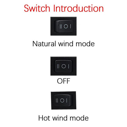 Portable Li-ion Battery Power Air Heater Blower Fan Heater Hot&Cold Wind Dual Mode for Makita for Bosch for DeWalt for Milwaukee