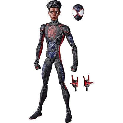 Marvel Legends Spider-Man: Através do Aranhaverso Miles Morales Boneco de Ação Colecionável em Escala 1/12 com Base