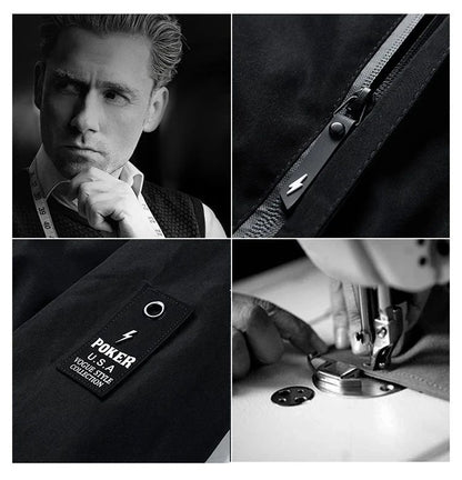 2025 Spring and Autumn men's outdoor sports coat top Windproof zipper jacket Casual quality hooded baseball jacket