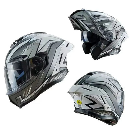 Capacete Articulado de Moto com Bluetooth Lente Dupla Off-road Capacete de Corrida Cascos para Moto Capacete de Moto Aprovado pelo DOT Para BMW
