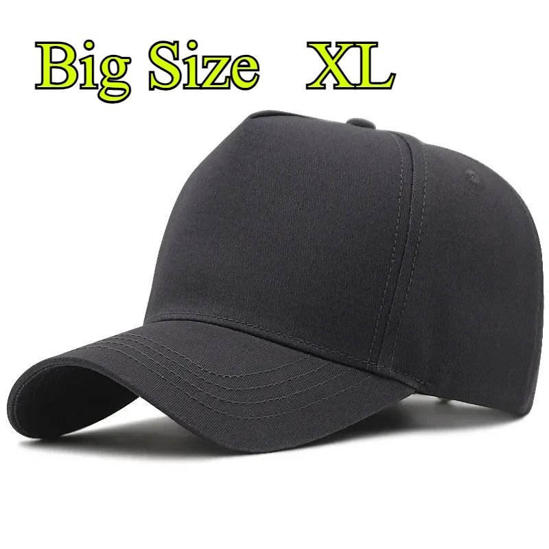 Boné de Beisebol Grande Plus Size XXL Masculino Feminino Oversize Coroa Alta Ajustável da Moda Trucker Chapéus 56-60cm 61-65cm