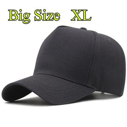 Big Head Plus Size XXL Baseball Cap Men Women Oversize High Crown Adjustable Fashion Trucker 56-60cm 61-65cm Hats