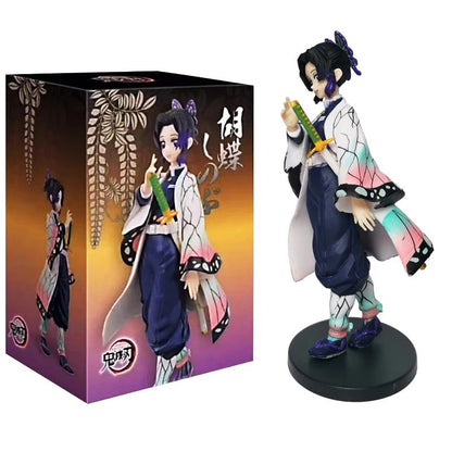 Boneco de Anime Demon Slayer Kimetsu No Yaiba Tanjiro Nezuko Zenitsu Figurine Inosuke Guerreiro Bonecos de Ação Colecionáveis Brinquedo Modelo