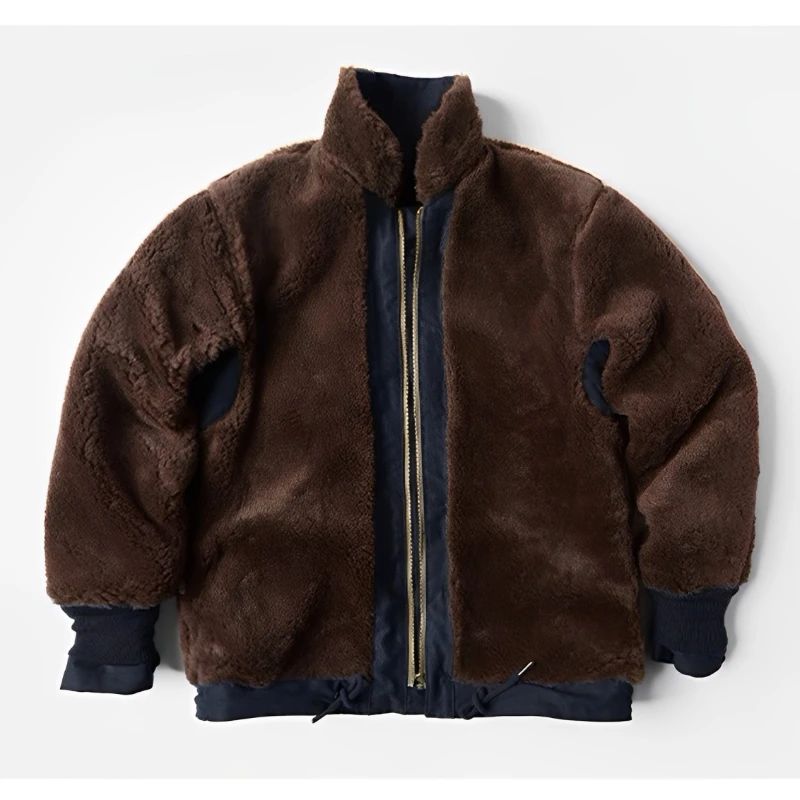 NON STOCK USN N-1 Deck Jacket Sherpa Lining Military Style Men Warm Coat 3 Colors