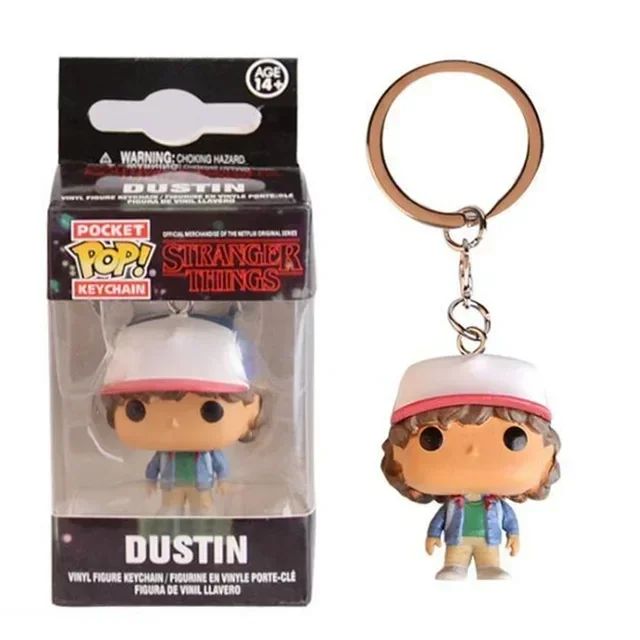 Chaveiro Funko de bolso ELEVEN demogorgon DUSTIN Barb steve Chaveiro Bonecos Colecionáveis ​​de Figuras de Ação Brinquedos para crianças Presentes