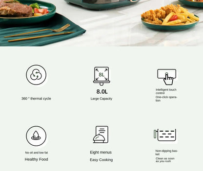 220V AUX Air Fryer and Oven Combo: Multifunctional, Fully Automatic, No Oil Technology, Easy-to-clean AF