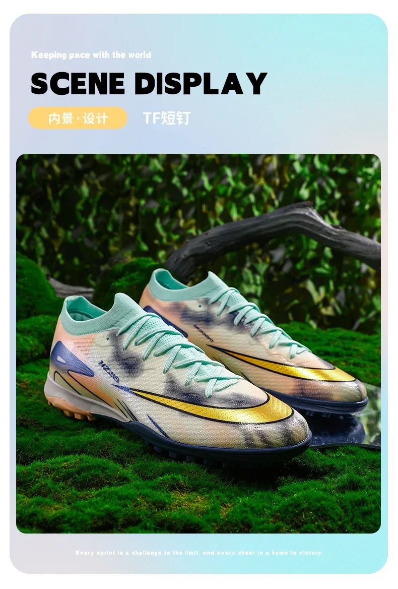 New Men Society Soccer Shoes Cleats Studded Indoor Football Field Boots Professional Training Football Shoes High Quality Match