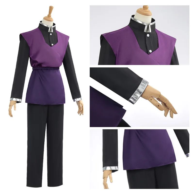 Shinazugawa Genya Cosplay Anime Costume Wig Carnival Halloween Comic Animation Party Clothing
