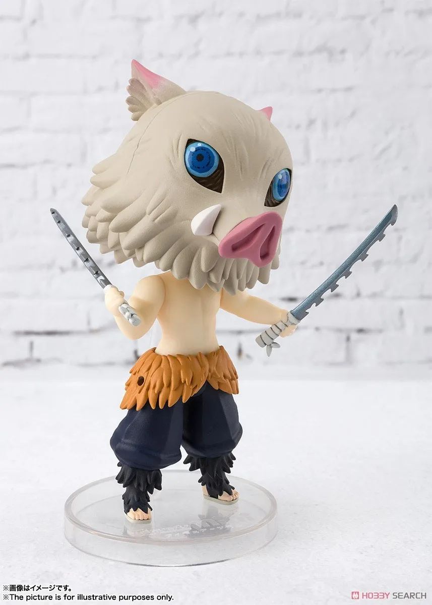 Em Estoque Original Bandai Figuarts Mini Demon Slayer Blade Fornalha Porta Anime Figura Q Versão Bonito Modelo Brinquedos