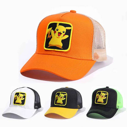 Anime Cartoon Baseball Caps Men Snapback Hip Hop Hats For Women Cotton Sun Mesh Hat Streetwear Breathable Visor Trucker Bones