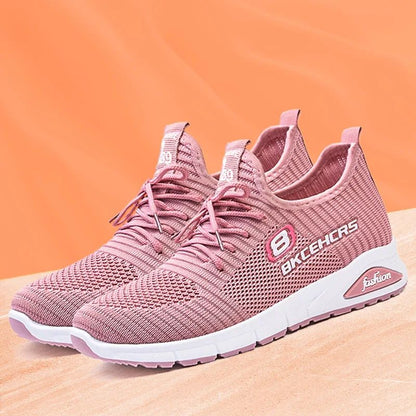 Women Casual Shoes Fashion Breathable Walking Mesh Flat Shoes Sneakers Women 2024 Gym Vulcanized Shoes Purple Female Footwear